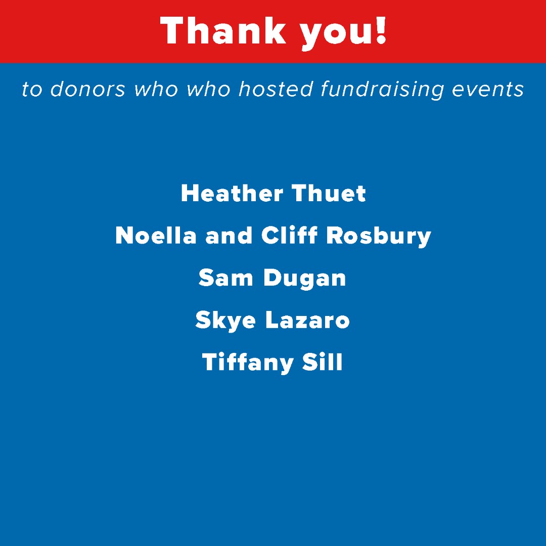 list of donors who hosted events