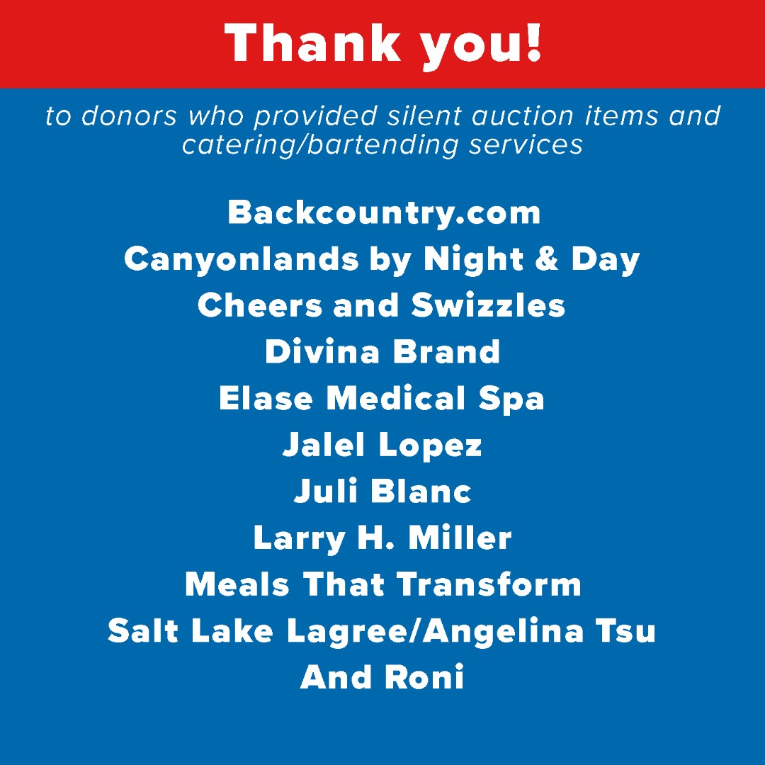 list of donors who helped with silent auction